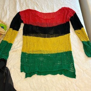 Rasta cover up one size